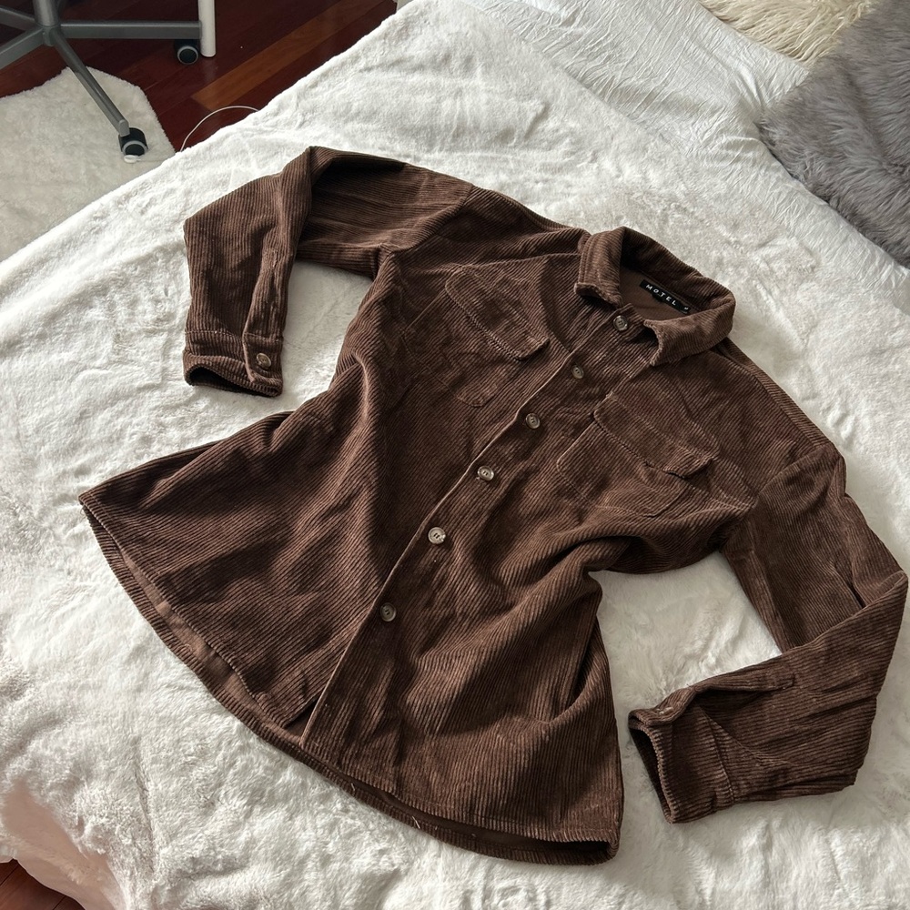 Motel Rocks Brown Corduroy Jacket
